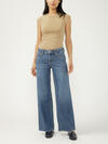 Suki Mid Rise Wide Leg Knit Flex Jeans image number 0