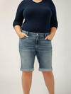 Elyse Mid Rise Luxe Stretch Bermuda Shorts Plus Size image number 3
