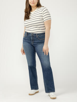 Elyse Mid Rise Bootcut Jeans Plus Size