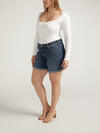 Boyfriend Mid Rise Shorts Plus Size image number 2