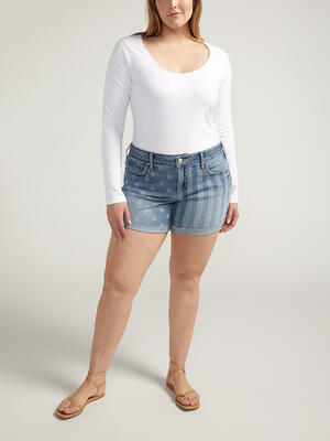 Boyfriend Mid Rise Americana Short Plus Size