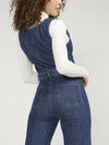High Rise Wide Leg Jumpsuit, Indigo, hi-res image number 3