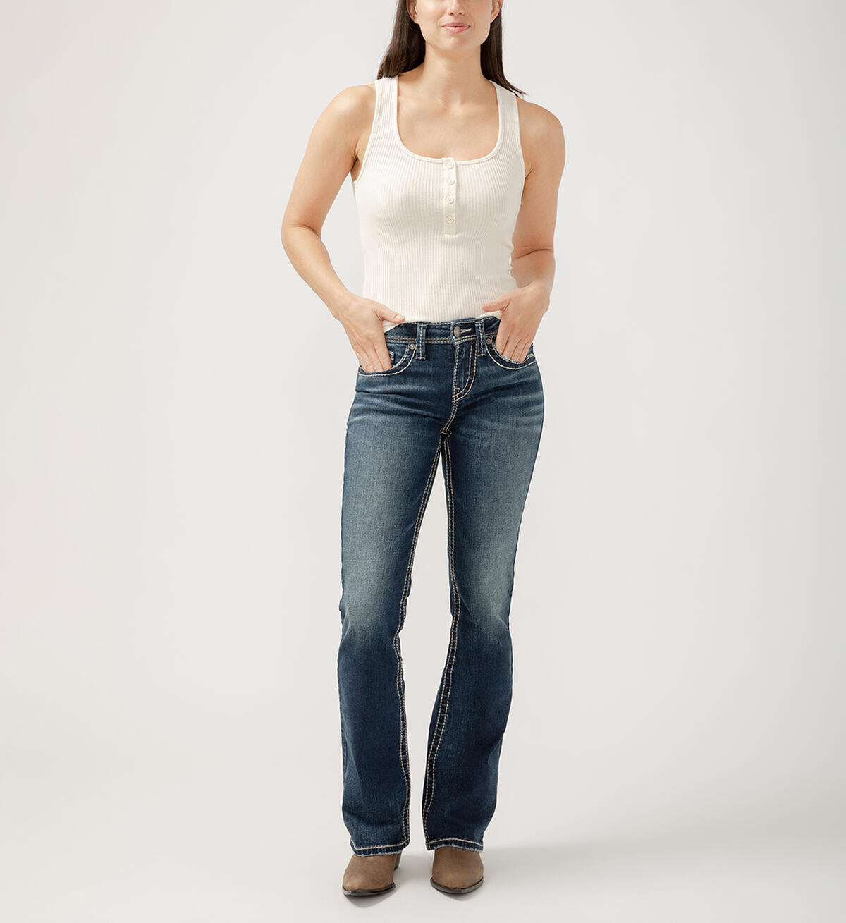 Suki Mid Rise Bootcut Jeans, , hi-res image number 0