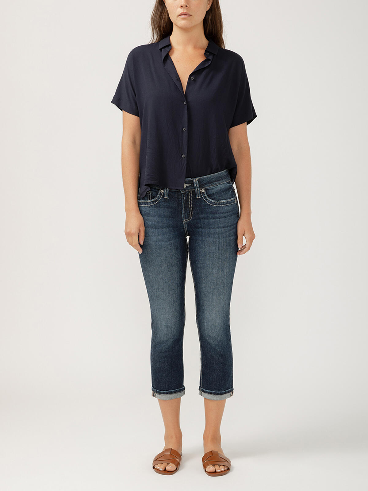 Suki Mid Rise Capri, , hi-res image number 0