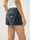 Boyfriend Mid Rise Americana Luxe Stretch Shorts image number 4