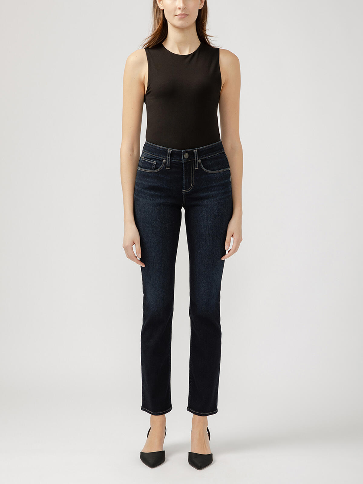Suki Mid Rise Straight Leg Jeans, , hi-res image number 0
