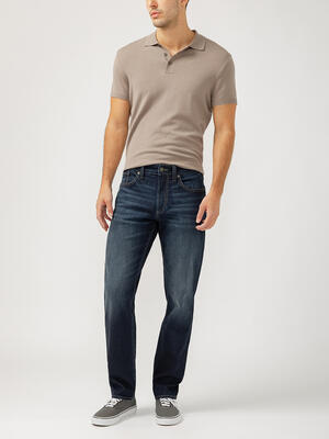 Eddie Classic Athletic Fit Tapered Leg Jeans