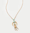 Gold-Tone Tribal Pendant Necklace, , hi-res image number 0