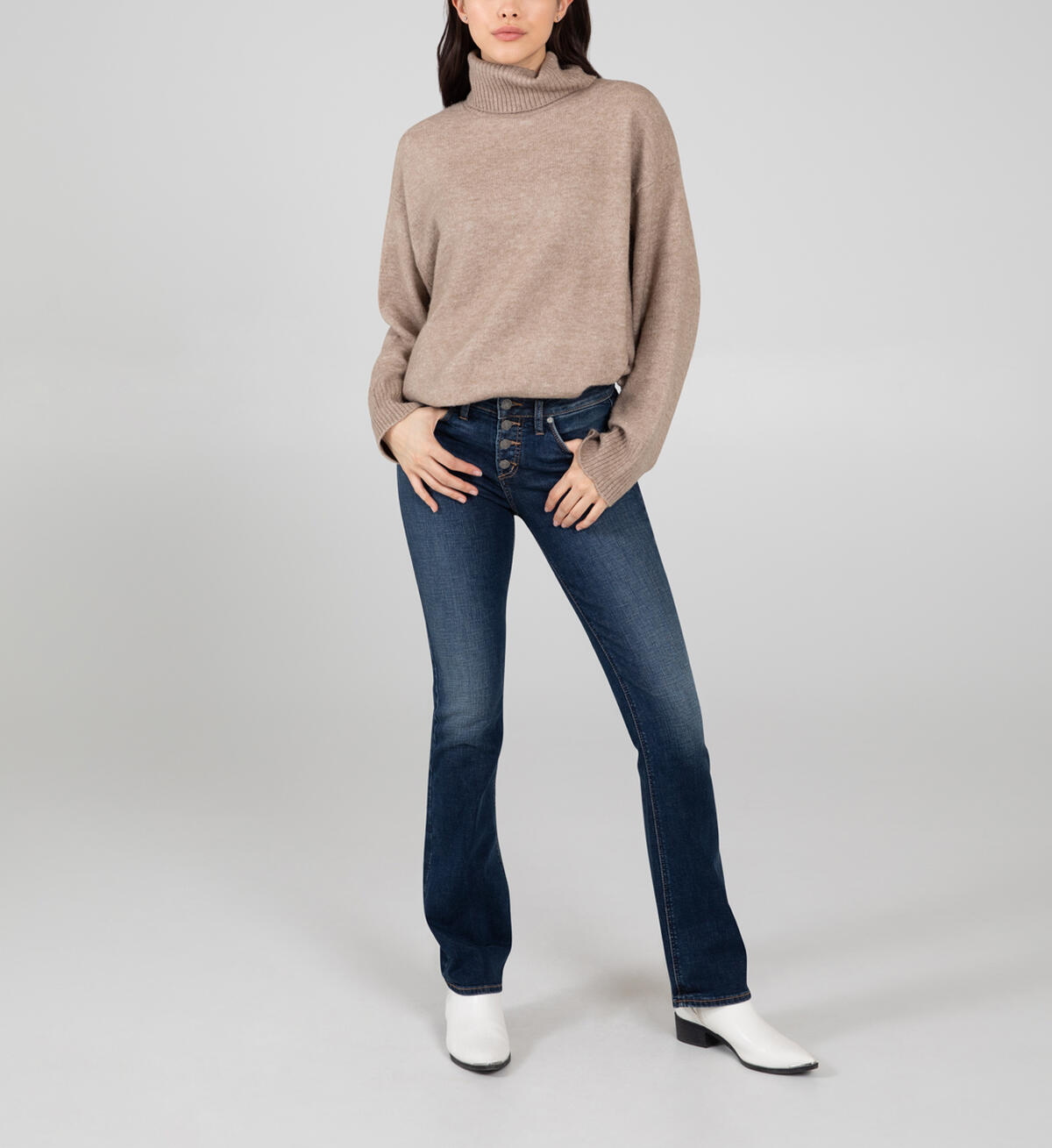 Suki Mid Rise Slim Bootcut Jeans, , hi-res image number 0