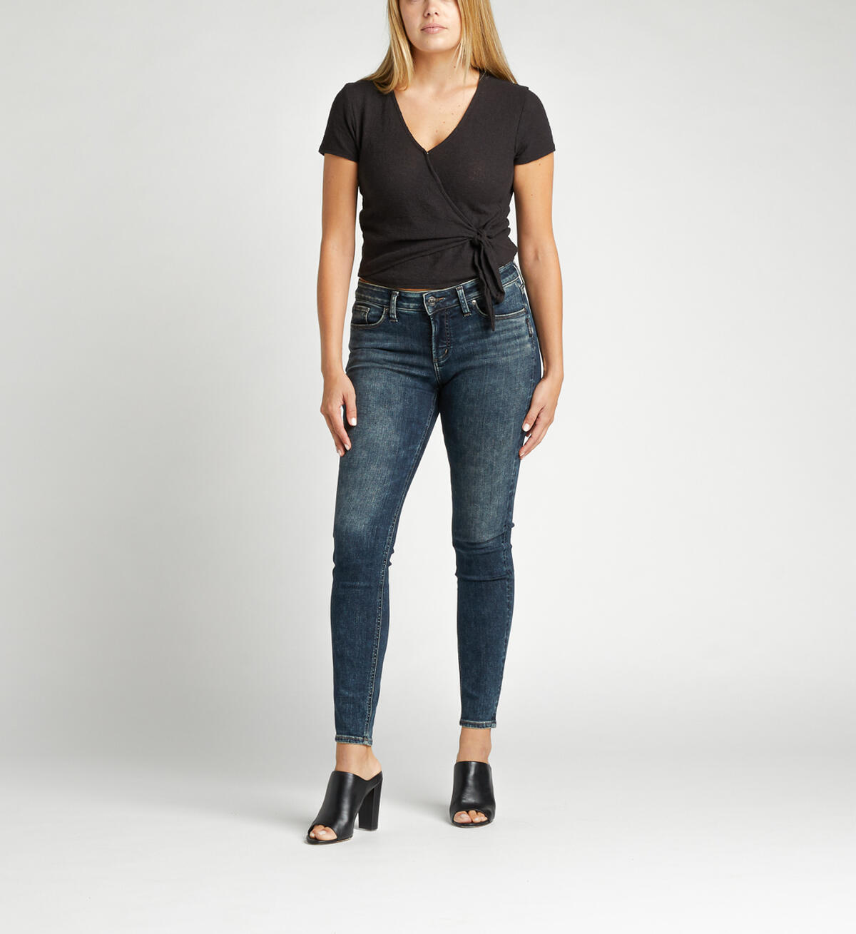 Elyse Mid Rise Skinny Jeans, , hi-res image number 3