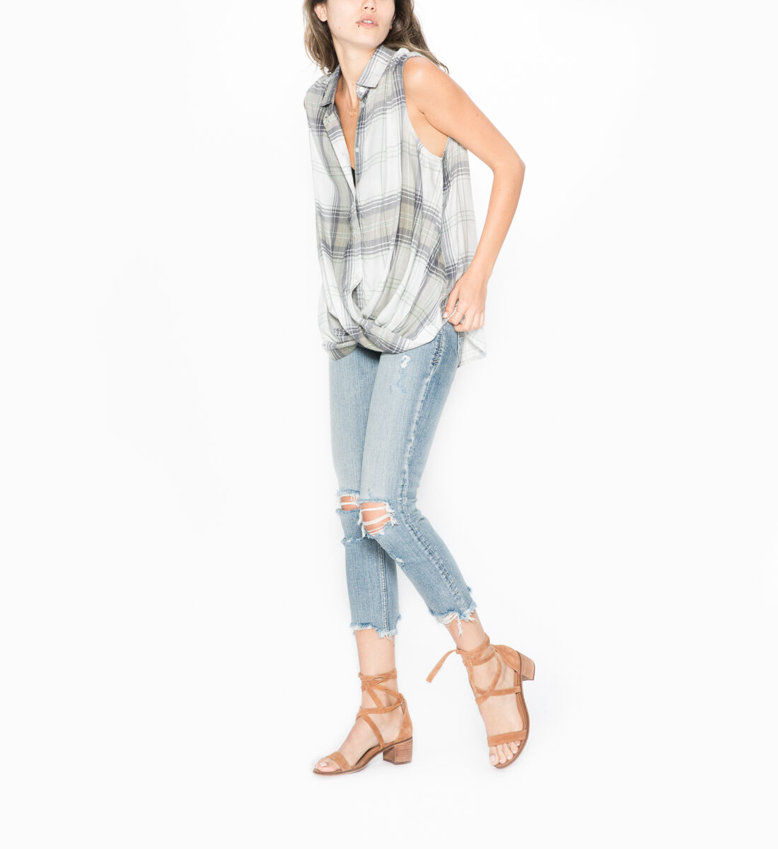 Silver sales jeans twisted