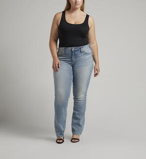 Suki Mid Rise Slim Bootcut Jeans Plus Size