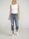 Suki Mid Rise Americana Capri, , hi-res image number 4