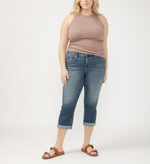 Suki Mid Rise Luxe Stretch Capri Plus Size