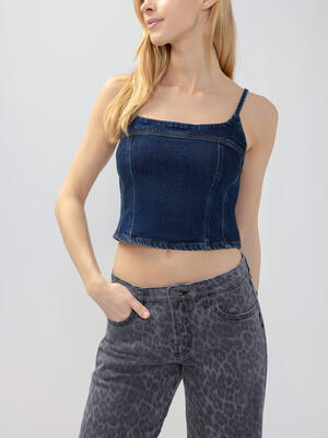 Denim Crop Top