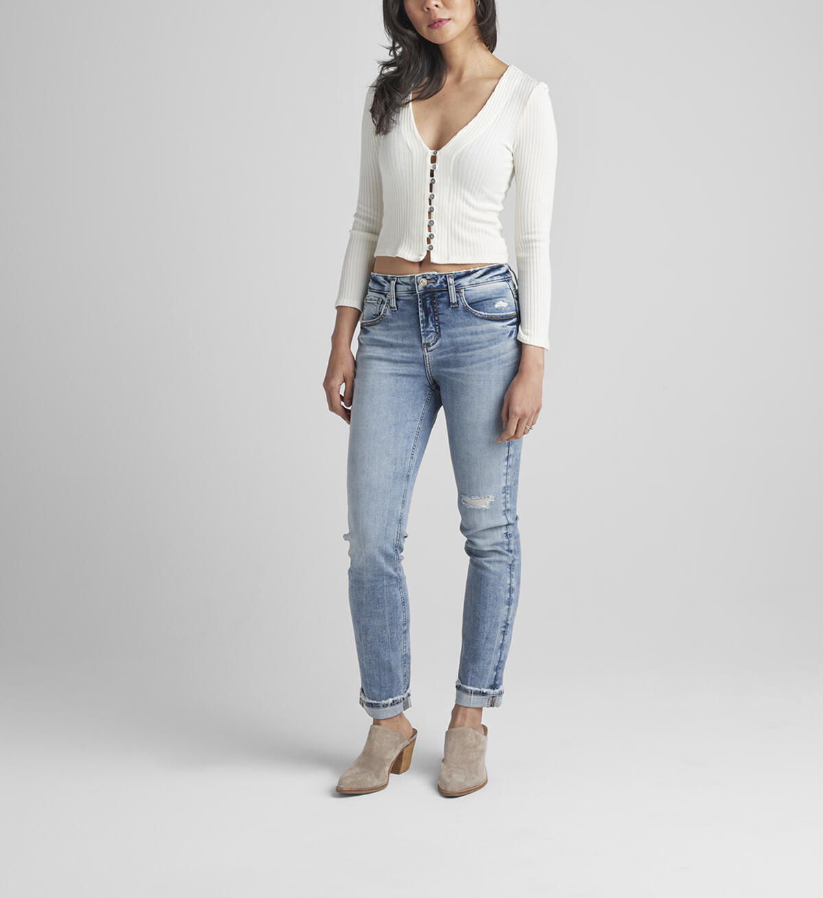Beau Mid Rise Slim Leg Jeans, Indigo, hi-res image number 0