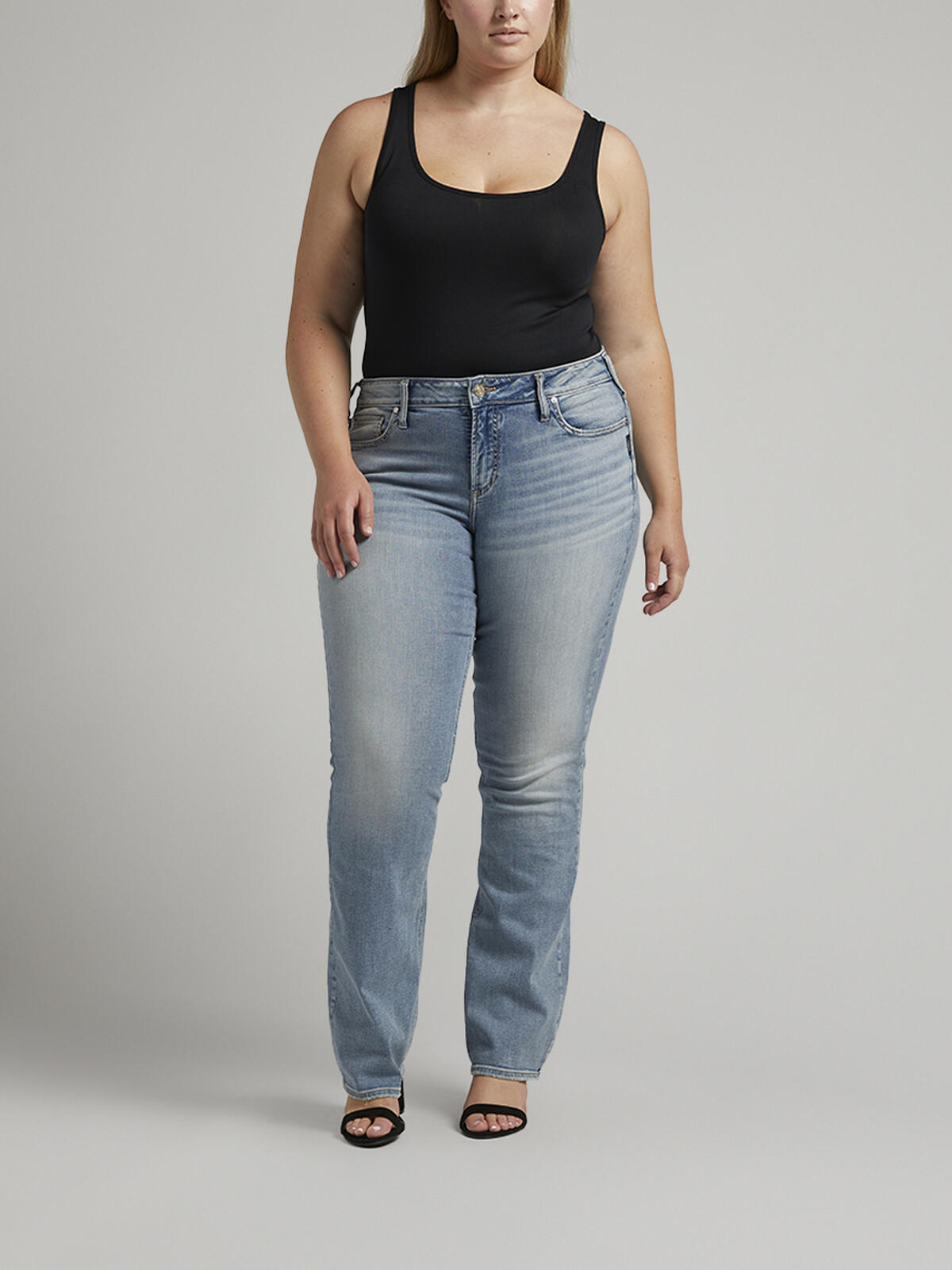 Suki Mid Rise Slim Bootcut Jeans Plus Size image number 0