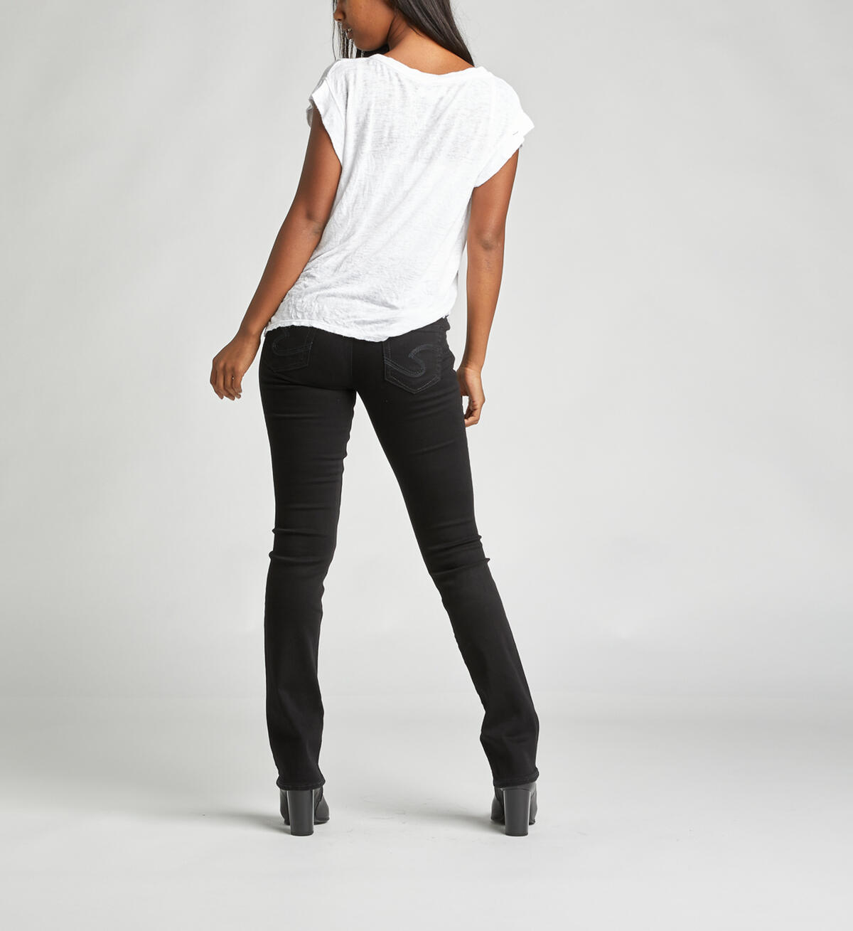 Suki Mid Slim Boot Dark Wash, , hi-res image number 1