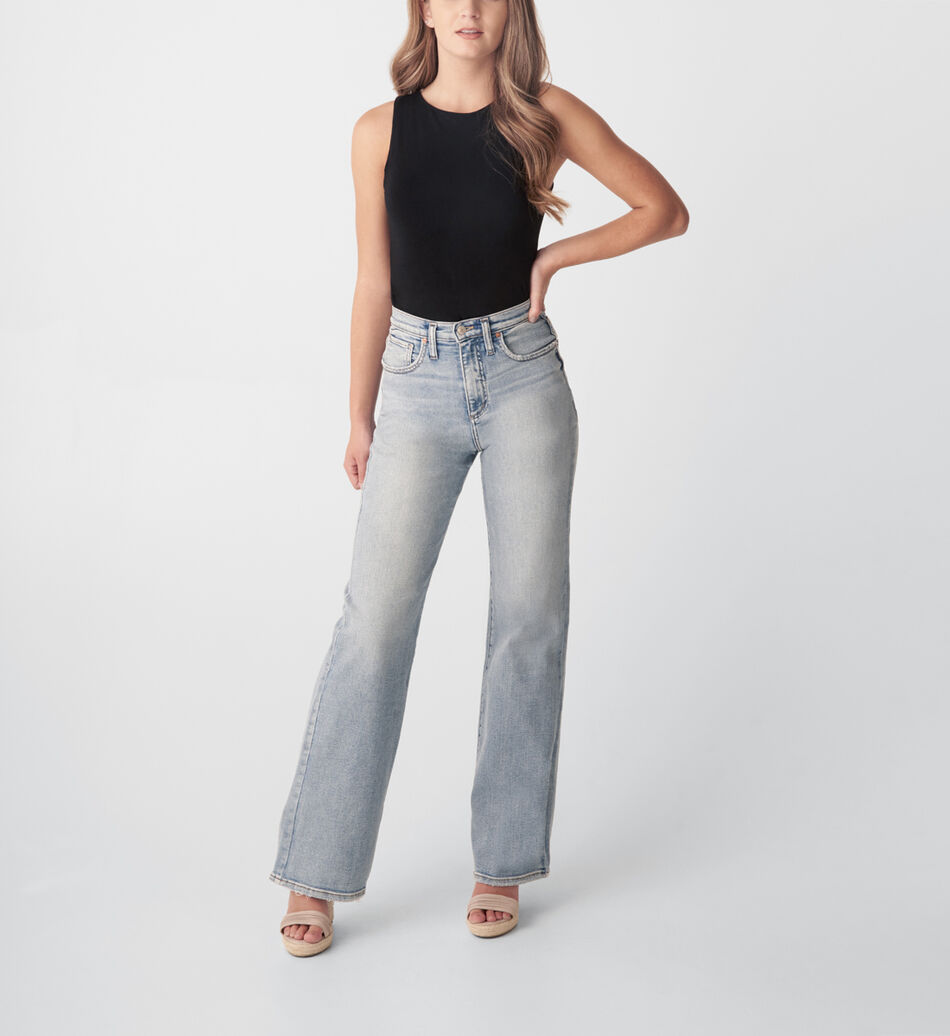 silver trouser jeans
