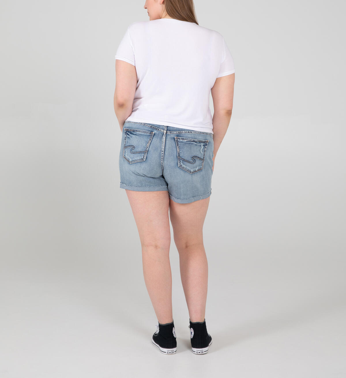 Boyfriend Mid Rise Short Plus Size - Eco-Friendly Fabric, , hi-res image number 1