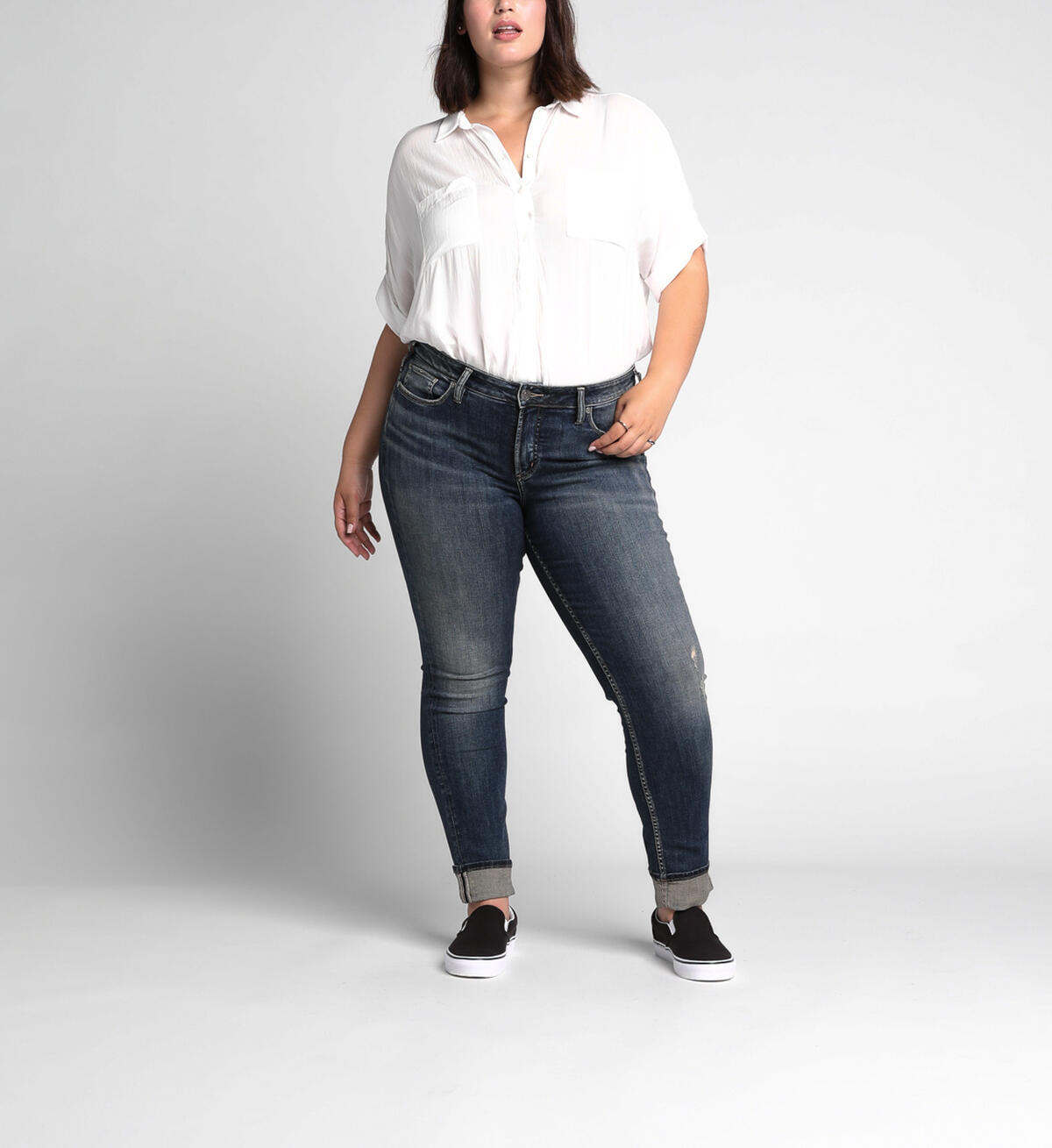 Avery Slim High Medium Wash, , hi-res image number 0