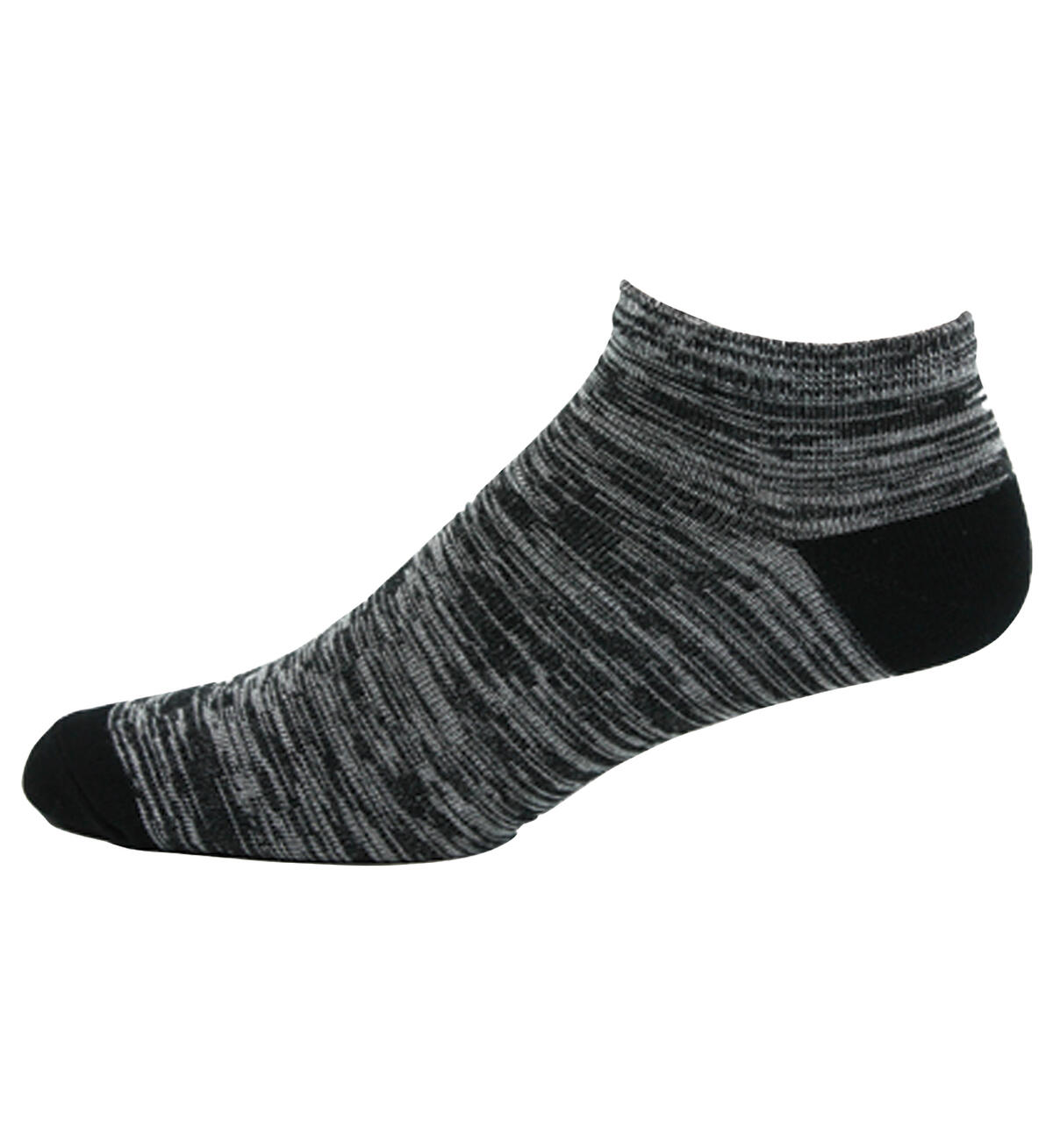 Space Dyed Low-Cut Ankle Men's Socks, Black, hi-res image number 0}