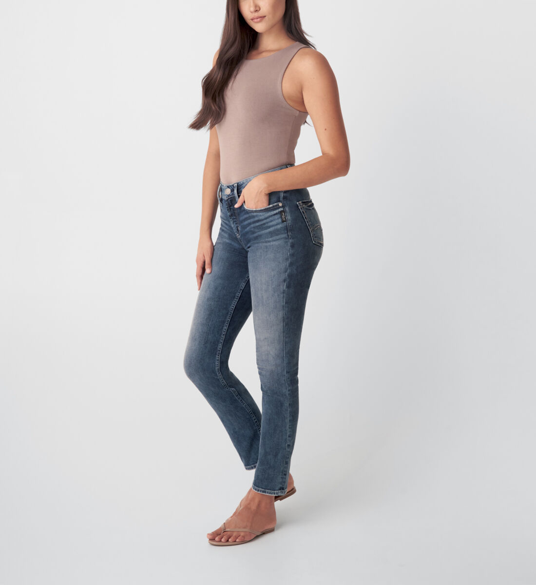 Avery High Rise Straight Leg Jeans 