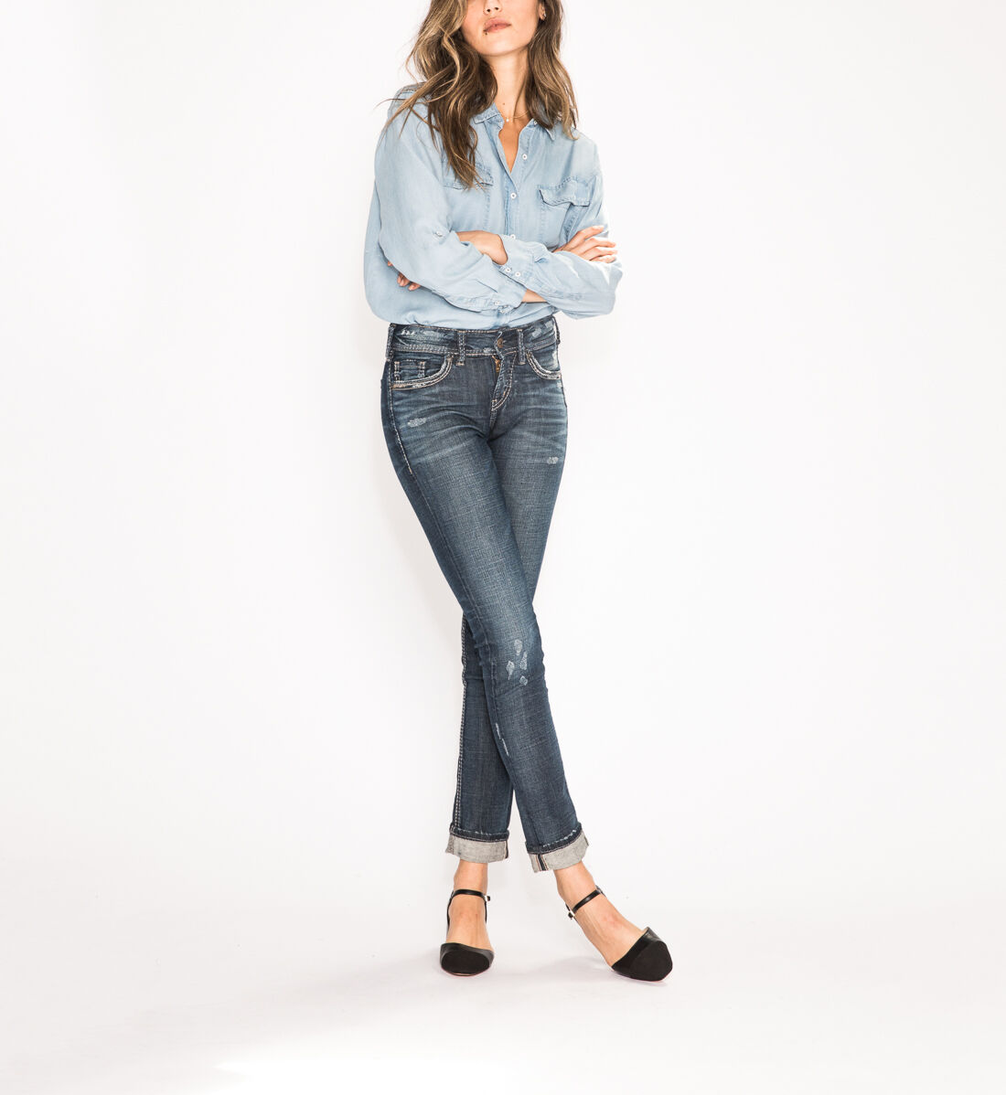 Silver jeans suki ankle slim store