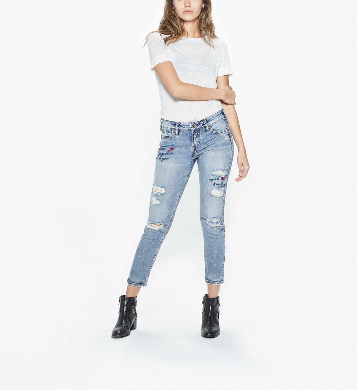 Elyse Slim Crop Medium Wash, , hi-res image number 0
