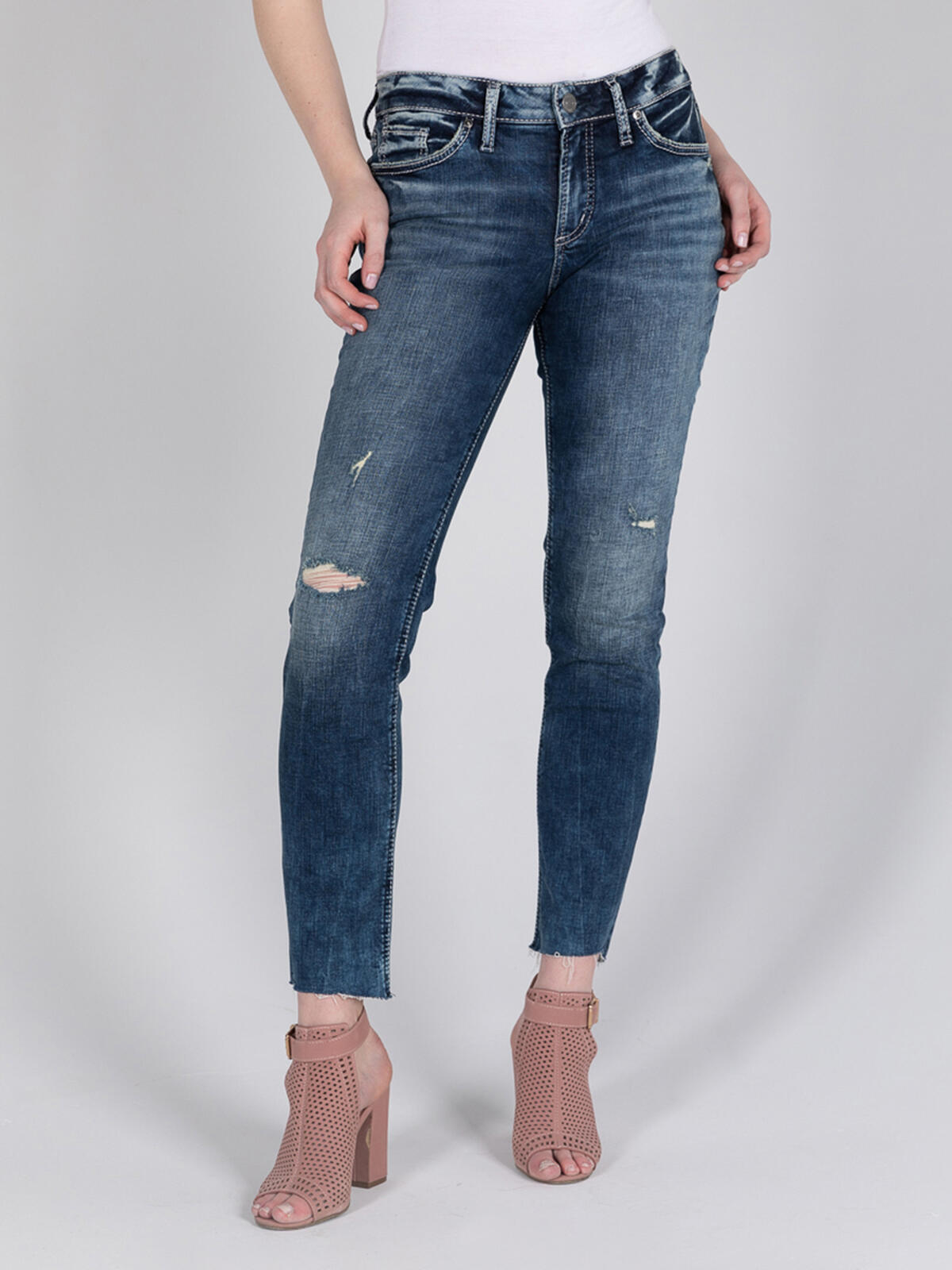 Suki Mid Rise Straight Leg Jeans image number 0