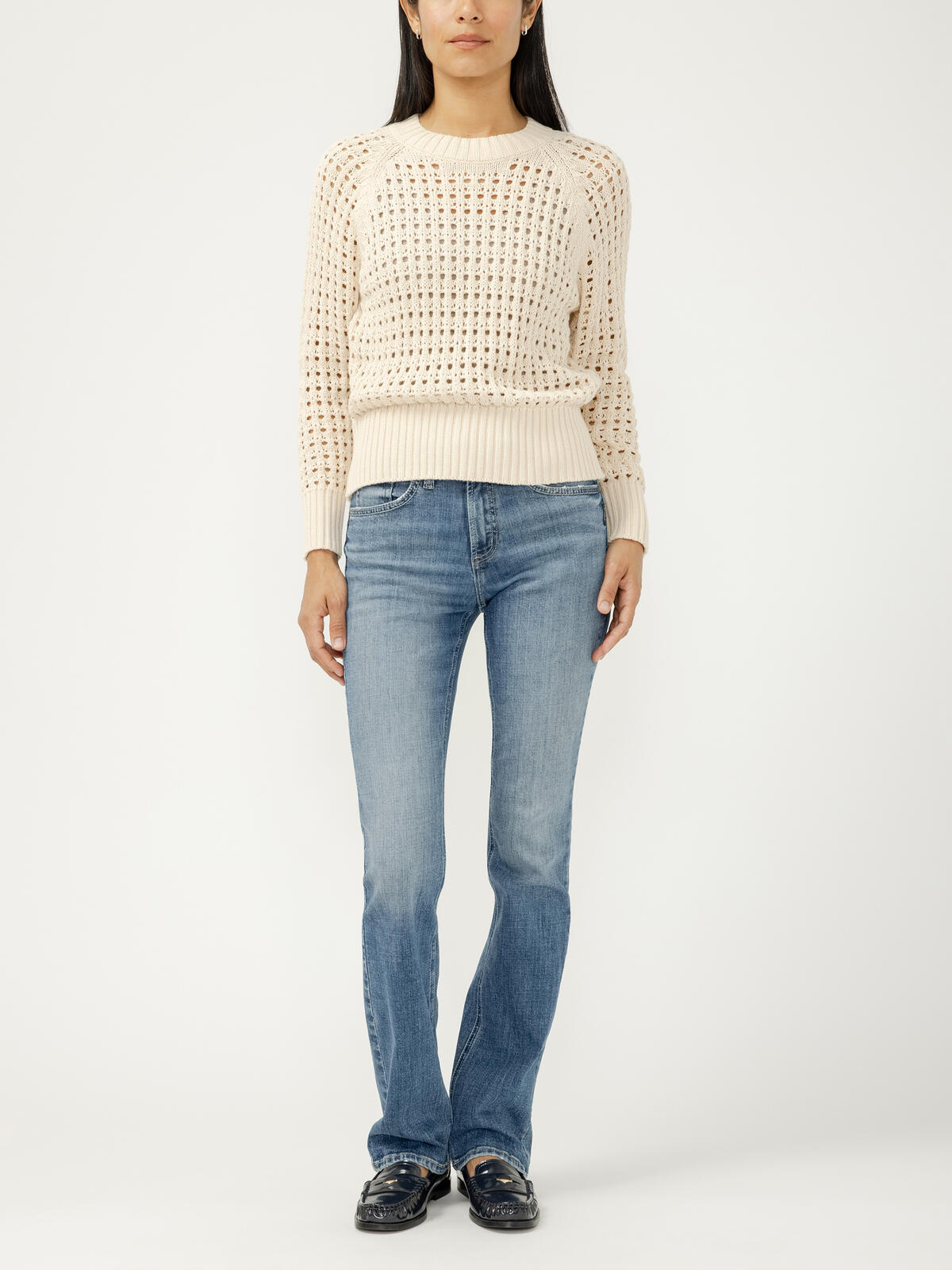 Avery High Rise Slim Bootcut Jeans, , hi-res image number 0