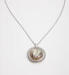 Silver-Tone Spinner Pendant Necklace, Silver, hi-res image number 1