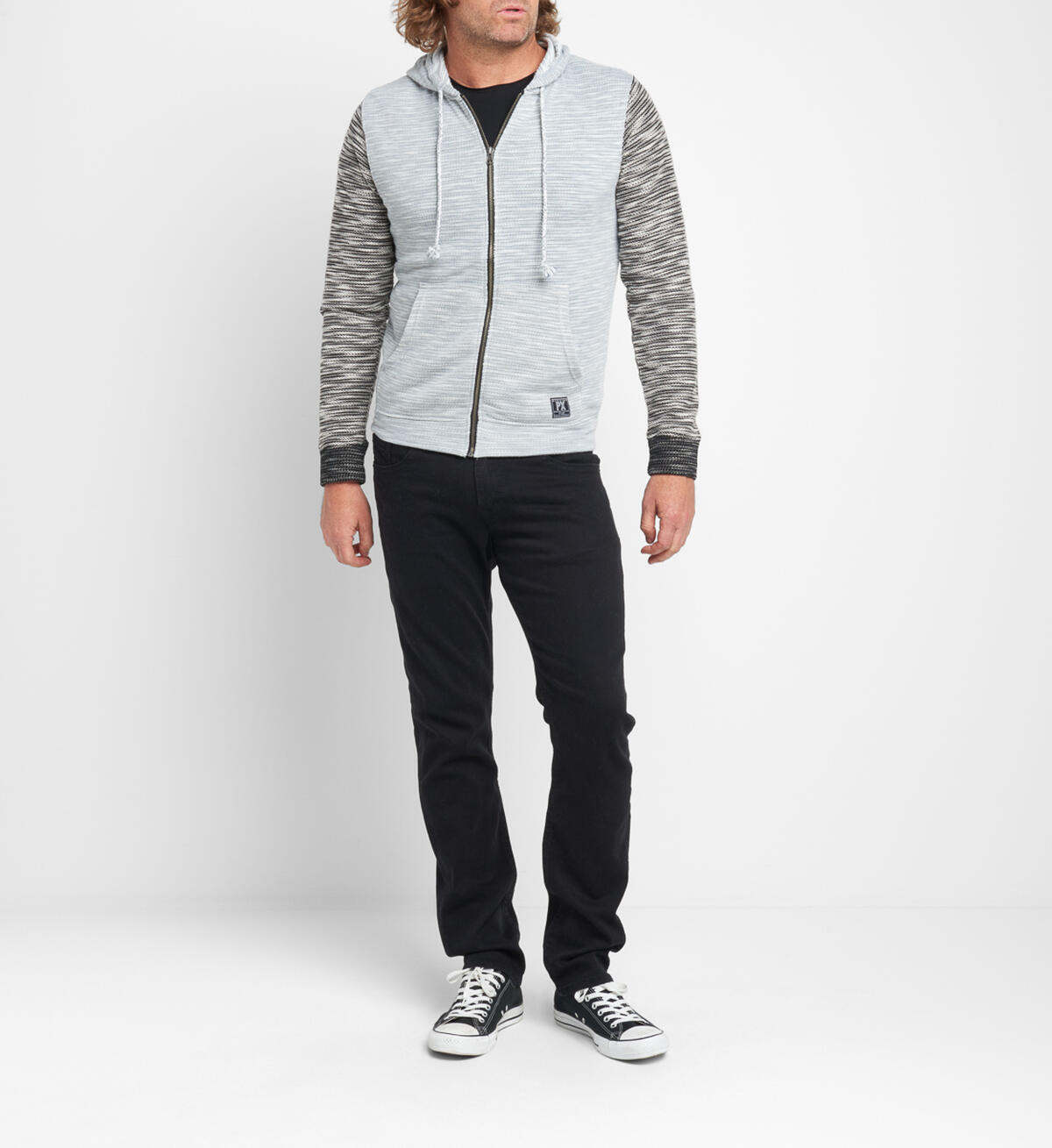 Becker Marled-Knit Zip Hoodie Final Sale, , hi-res image number 2