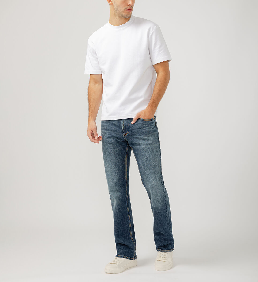 Tapered bootcut jeans store