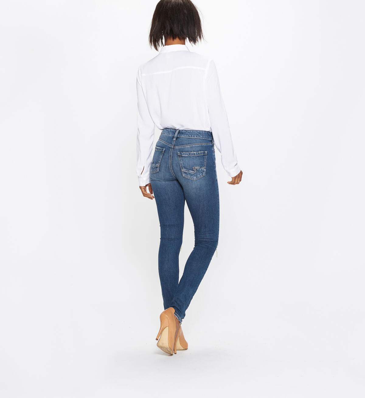 Mazy Skinny High Rise Dark Wash, , hi-res image number 1