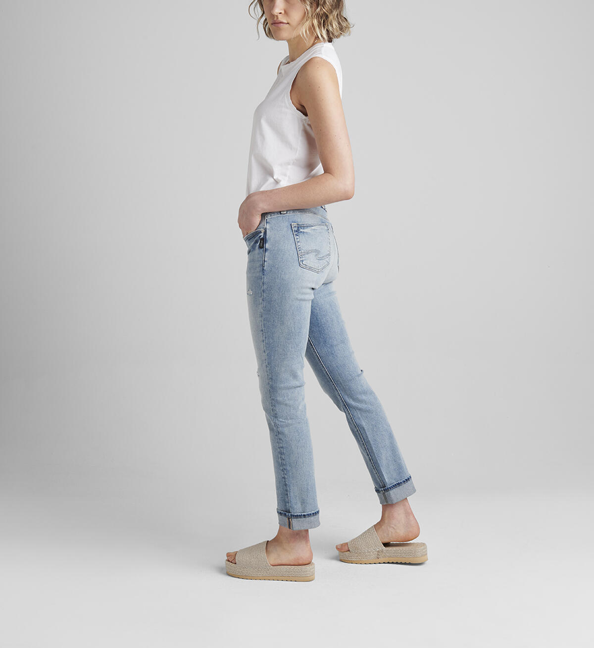 Elyse Mid Rise Straight Leg Jeans, , hi-res image number 2