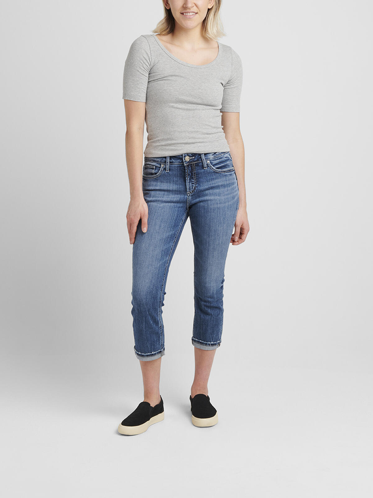 Elyse Mid Rise Capri image number 0