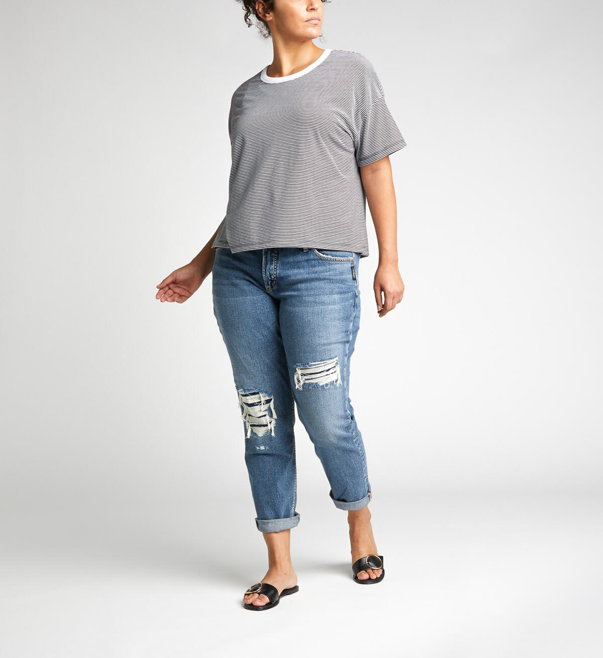 Mid-Rise Boyfriend Jeans, , hi-res image number 0