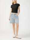 Be Easy High Rise Drawstring Long Shorts image number 0