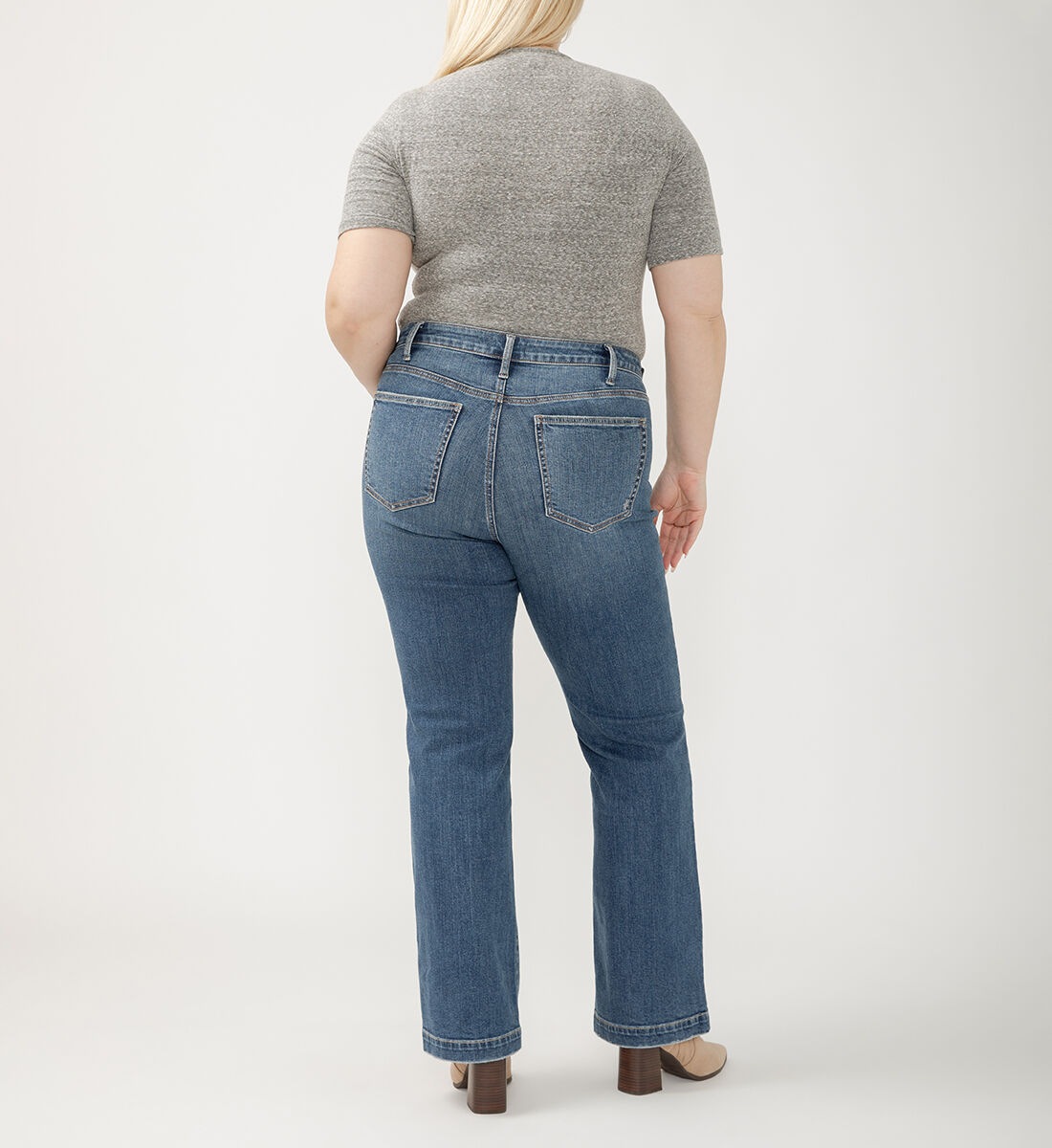 Buy Avery High Rise Trouser Leg Jeans Plus Size for USD