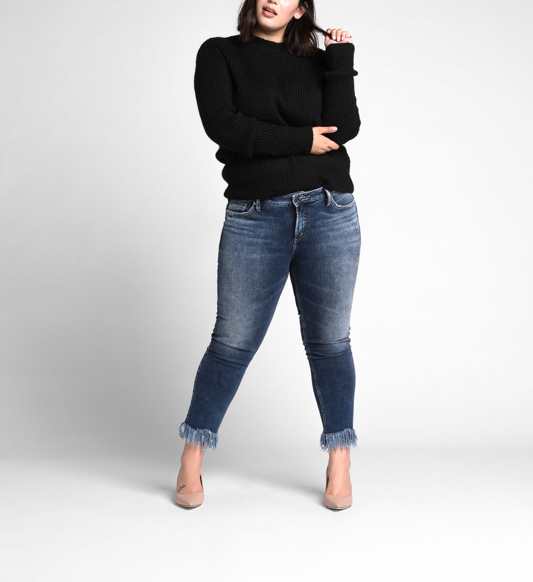 Silver jeans 2025 elyse plus size