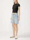 Be Easy High Rise Drawstring Long Shorts image number 2