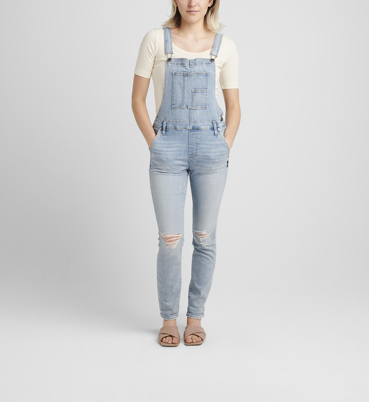 Skinny Leg Overalls, , hi-res image number 0