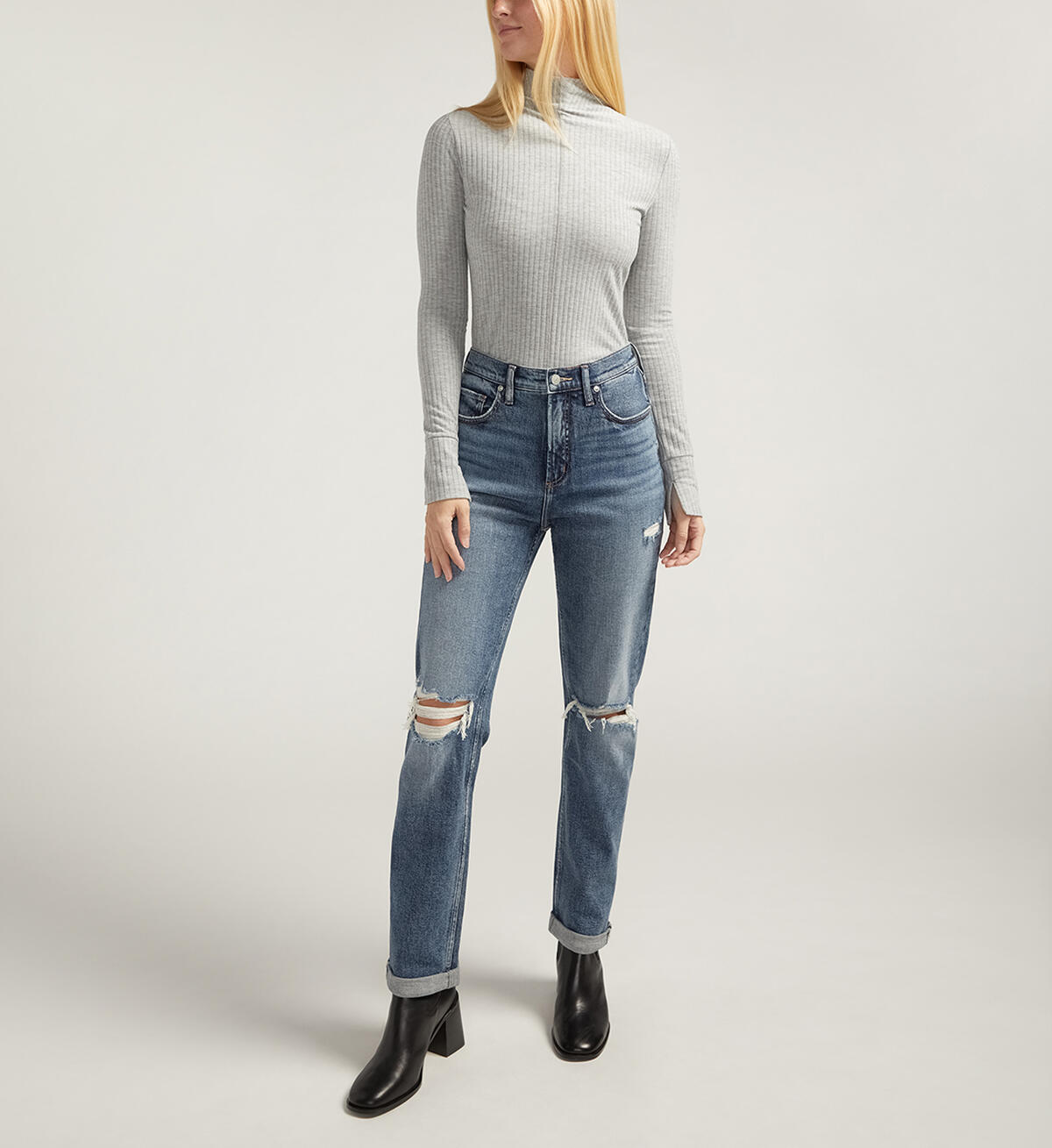 90s Boyfriend High Rise Straight Leg Jeans, , hi-res image number 0