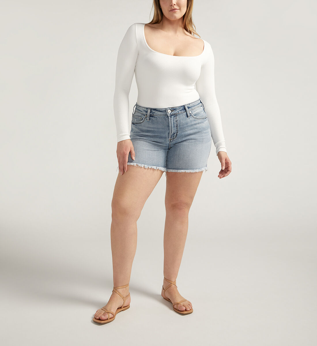 Plus size silver jeans clearance store