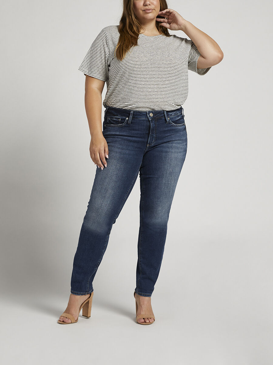 Women's Plus Size Straight Leg | Silver 