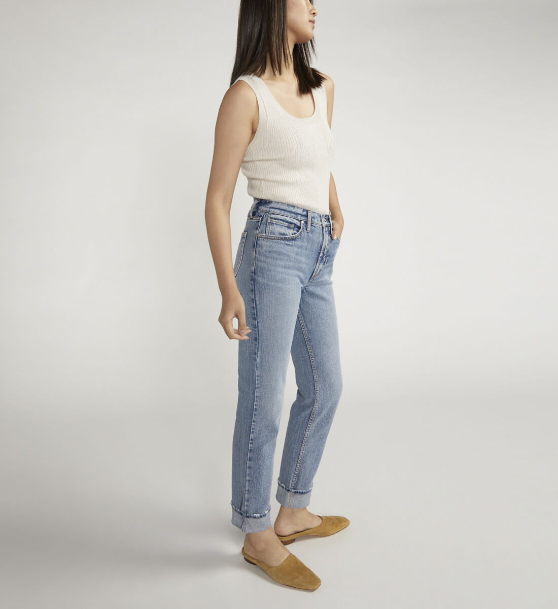 再再販！ Buy 42.00 USD for Jeans Leg Straight Rise High Boyfriend 90s 洗顔料