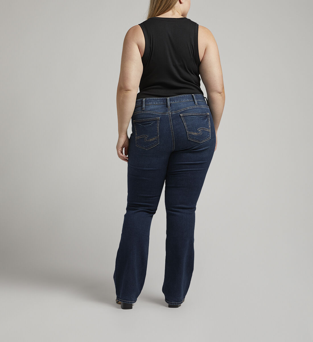 Buy Elyse Mid Rise Slim Bootcut Jeans Plus Size for USD 94.00