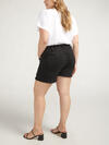 Boyfriend Mid Rise Shorts Plus Size, , hi-res image number 1