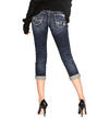 Suki Capri Dark Wash, , hi-res image number 1